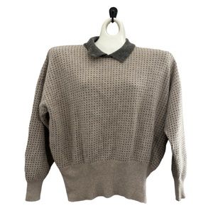 Vintage Liz Claiborne lambswool angora collared sweater